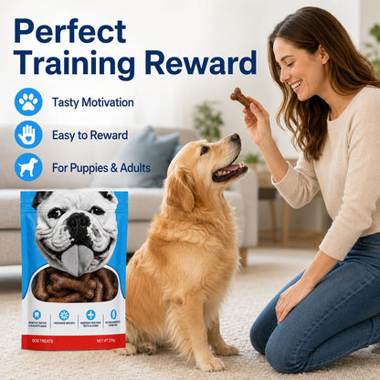SKY-TOUCH Dog Treats, Bone Shape Dental Chews for Dogs, Long Lasting Chicken Flavor Chew Sticks, Durable Teeth Cleaning Snacks