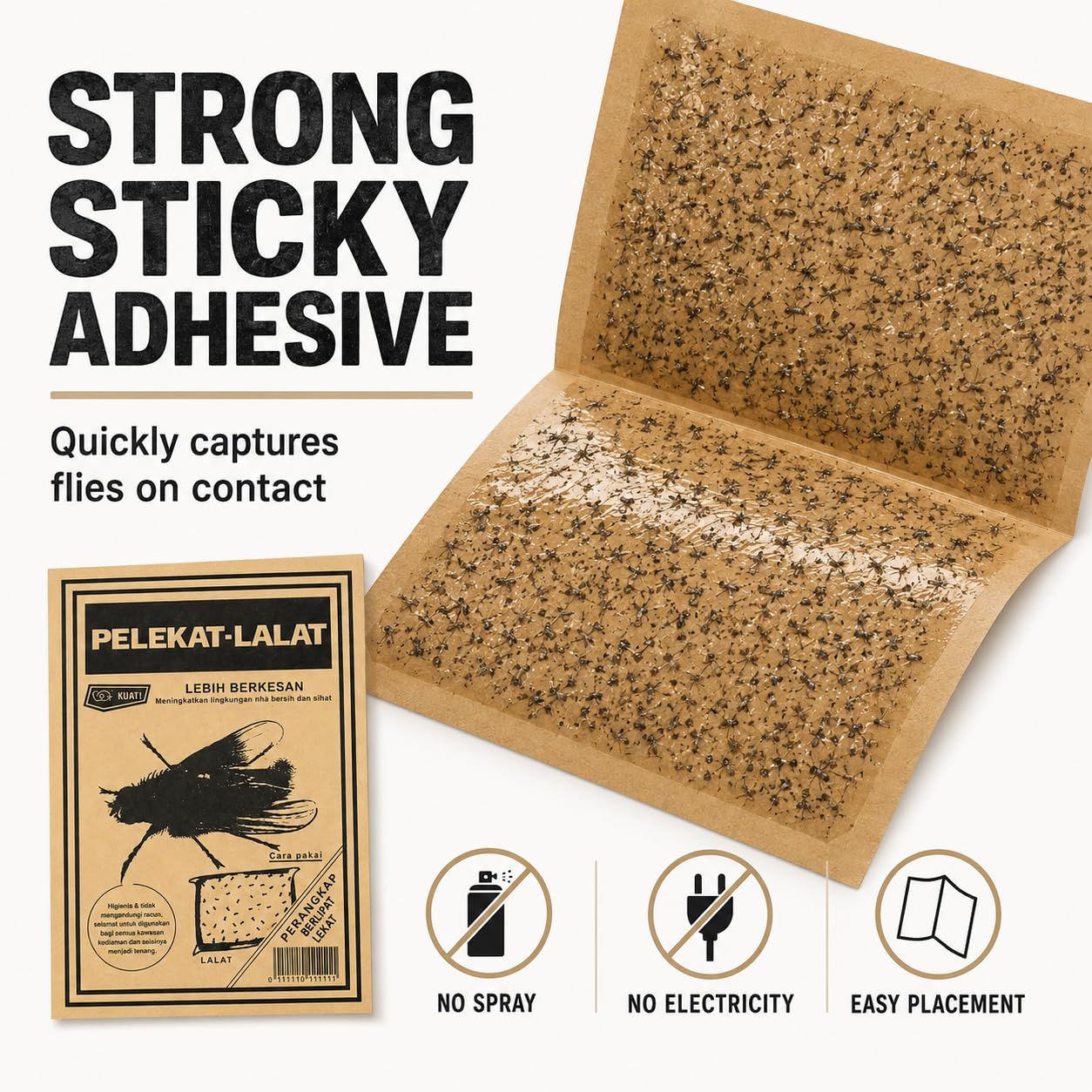 SKY-TOUCH 10-Pack Fruit Fly and Gnat Traps, Sticky Bug Catcher for Indoor/Outdoor Use, Killer for Flying Plant Insects Including Fungus Gnats, Aphids, Leafminers, Whiteflies 26 * 19 cm