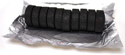 SKY-TOUCH 100pcs Quick-Igniting Charcoal Discs (33mm) – Odorless, Smokeless, Long-Burning; Suitable for BBQ and Incense – Black