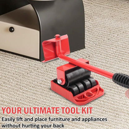 SKY-TOUCH Furniture Lifter, 5 PCS Set Iron Furniture Moving Tools, Heavy-duty Moving Tools Easily Lift and Slide Sofas, Beds, Refrigerators, and Washing Machines