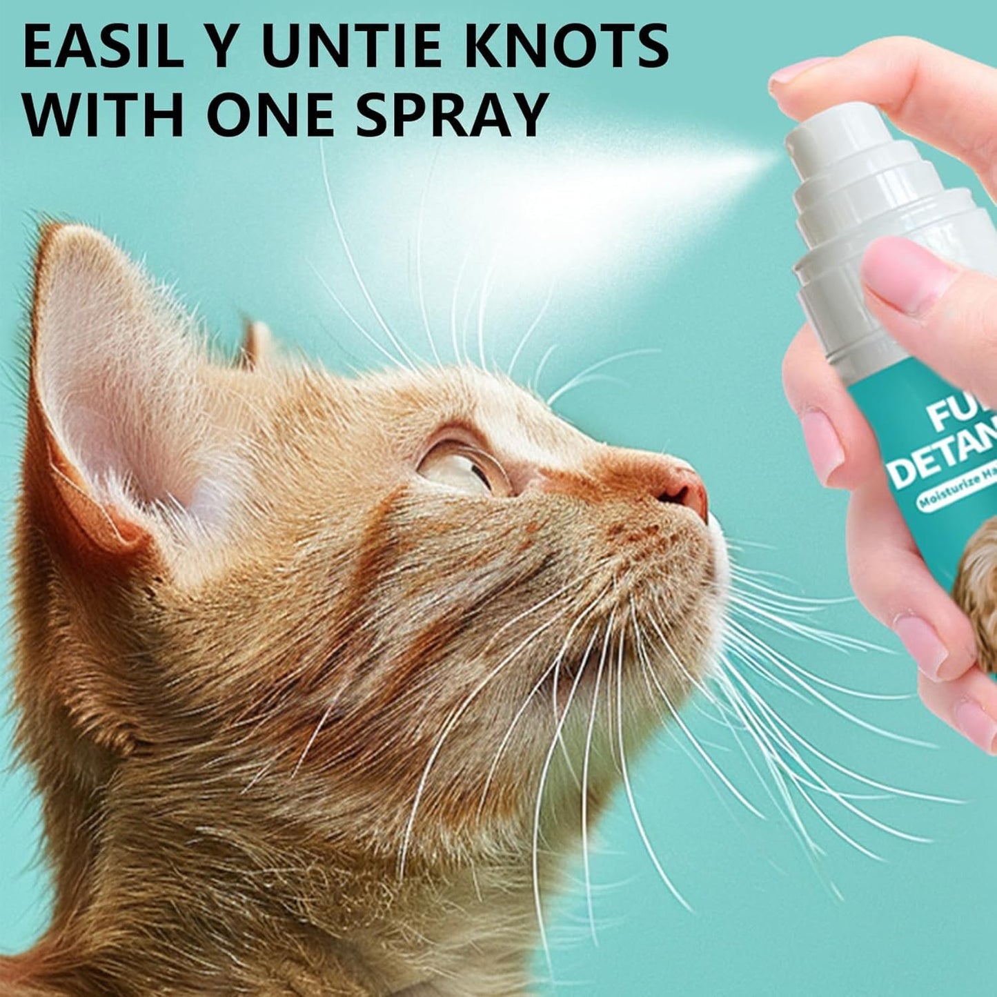 SKY-TOUCH Pet Hair Detangling Spray Pet Smoothing Spray Anti-Static - Pet Grooming Supplies Suitable for Tangled Matted and Difficult-to-comb Fur