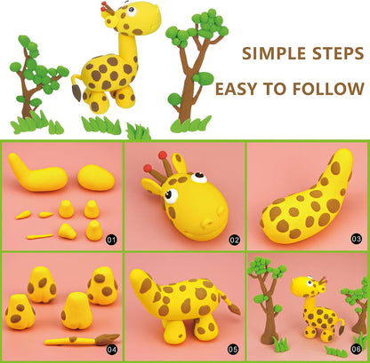 SKY-TOUCH 36-Color Non-Toxic Air-Dry Clay Set – A creative Modeling Clay Kit Featuring Soft, Lightweight Clay; Enjoy The Fun Of DIY Crafting