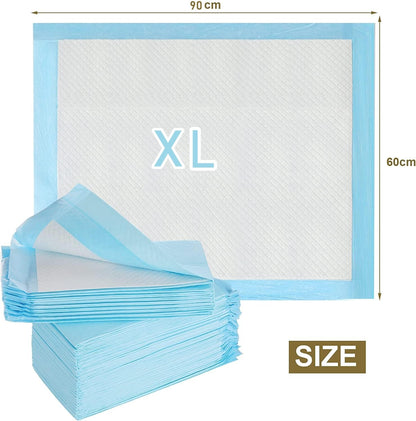 SKY-TOUCH Disposable Dog Training Pads 60X90cm, Absorbent Quick Drying Leak-Proof Pee Pads with 5 Highly Absorbent Layers, Puppy Pads For Potty Training For Pets, 40 Pieces