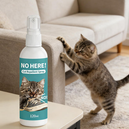 SKY-TOUCH Cat Repellent Spray Anti-Scratch Spray for Cats Suitable for Indoor And Outdoor Use for Furniture Sofas Carpets And Curtains Safe And Natural Formula 120ML