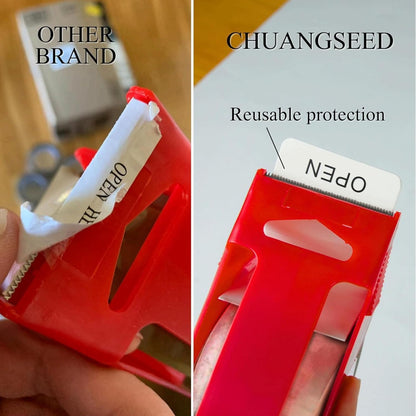 SKY-TOUCH Clear Packing Tape 6 Rolls with Free Dispenser, 4.8cm x 60Y, BOPP Tape, 45mic Thickness, Strong and Durable for Shipping, Moving, Office & Storage