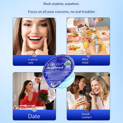 SKY-TOUCH 20 PCS 12ml Fruit Mint Flavor Mouthwash Jelly Cups, Portable Travel Oral Care, Alcohol-Free, Fresh Breath, Convenient Individual Packs