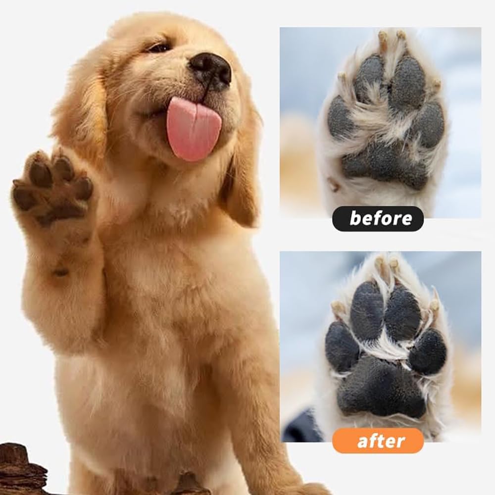 SKY-TOUCH Pet Paw Cleaner Foam Pet Foot Cleaning Foam Waterless with Silicone Brush, Natural Mild Formula, Dogs Cats Paw Care Accessories Paw Clean Odor Control Wash 150ML