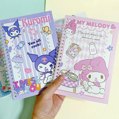 SKY-TOUCH Cute Kuromi School Supplies Stationery Gift Set, Including Gel Pens Notebook Pencil And Sticky Note for School Supplies Office Anime Gifts for Girls