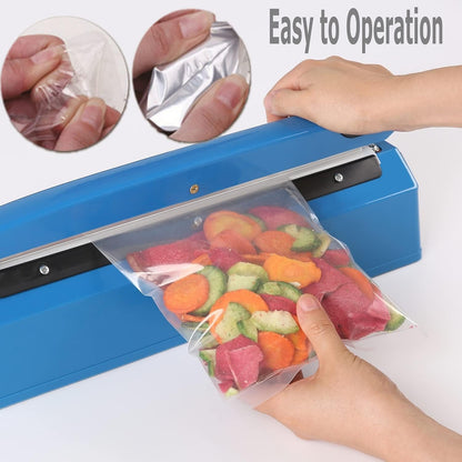 SKY-TOUCH Heat Sealer Pulse-type Manual Heat Sealing Machine, 20cm Plastic Bag Sealing Machine, Suitable for PP, PE Plastic Bags, and Food Aluminum Foil Bags