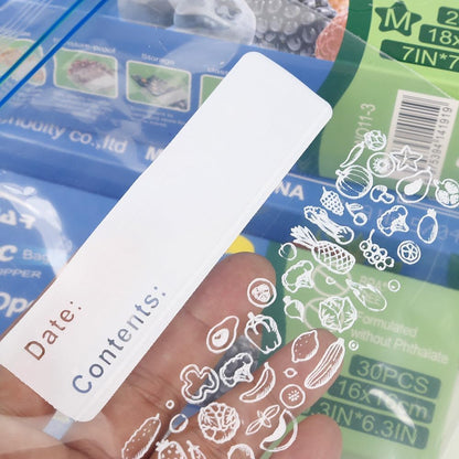 SKY-TOUCH 80 PCS Resealable Freezer Bags, Food Bags,BPA-free, Ddouble Zipper, 18cm x 20cm. Suitable for Sandwiches And Snacks, Double-sealed Vegetable Bags, Dishwasher Safe