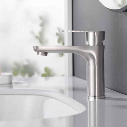 SKY-TOUCH Bathroom Single-handle Basin Faucet, Toilet Faucet, Hot and Cold Water Integrated, Suitable for Bathrooms, Toilets and Kitchens
