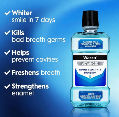 SKY-TOUCH 6 PCS Herbal fragrance Mouthwash, 250ml, Kills 99% of Germs, Freshens Breath, Prevents Plaque, Daily Use