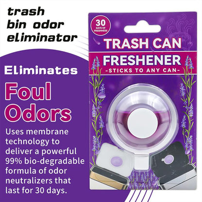SKY-TOUCH 1PCS Trash Can Deodorizer, Plant-Based Lavender Bin Freshener, Slow-Release Self-Adhesive Air Freshener for Kitchen Food Waste and Pedal Bin Lids, Up to 30 Days