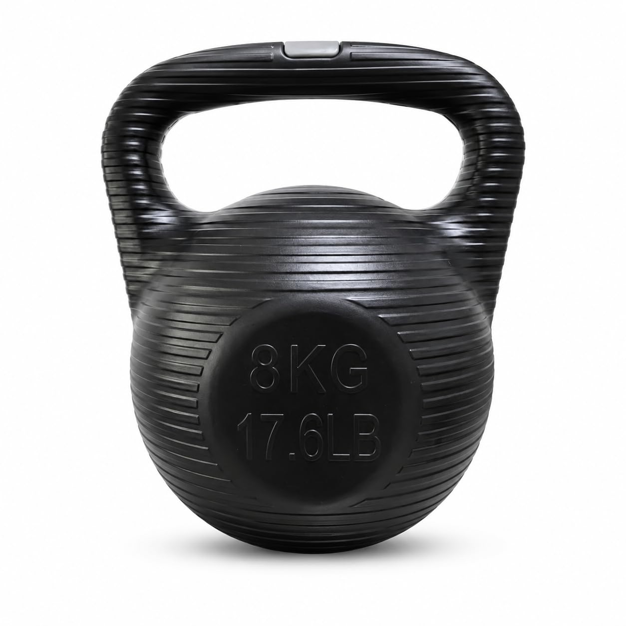 SKY-TOUCH 8KG Water-Filled Kettlebell, Fillable Fitness Weight with Anti-Slip Threaded Handle, Large TPR Plug and Stable Base for Home Gym Strength Training