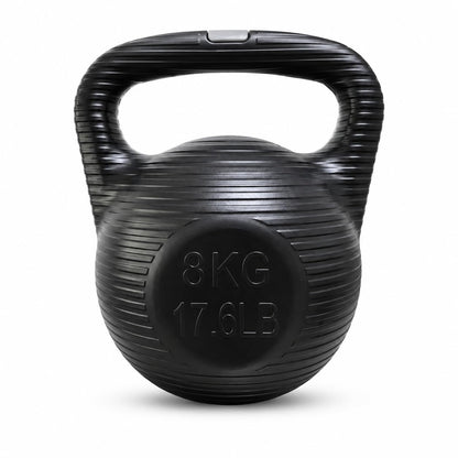 SKY-TOUCH 8KG Water-Filled Kettlebell, Fillable Fitness Weight with Anti-Slip Threaded Handle, Large TPR Plug and Stable Base for Home Gym Strength Training