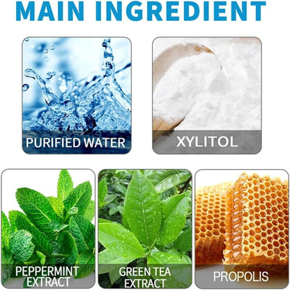 SKY-TOUCH 20 PCS 12ml Fruit Mint Flavor Mouthwash Jelly Cups, Portable Travel Oral Care, Alcohol-Free, Fresh Breath, Convenient Individual Packs