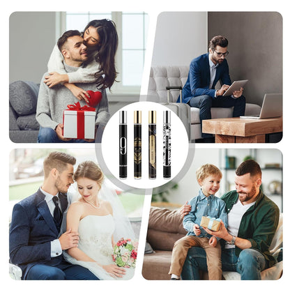 SKY-TOUCH 4-Pack Men's Eau De Parfum Set – 4x35ml Cologne Sampler Gift Set, Travel Size Perfumes for Men, Long-Lasting Fragrance, Ideal for Birthdays, Anniversaries, Christmas