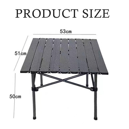 SKY-TOUCH Outdoor Camping Folding Table&Chair,Lightweight Folding Table and Chair Easy to Carry, Perfect for Outdoor, Picnic, Cooking, Beach, Hiking, Fishing