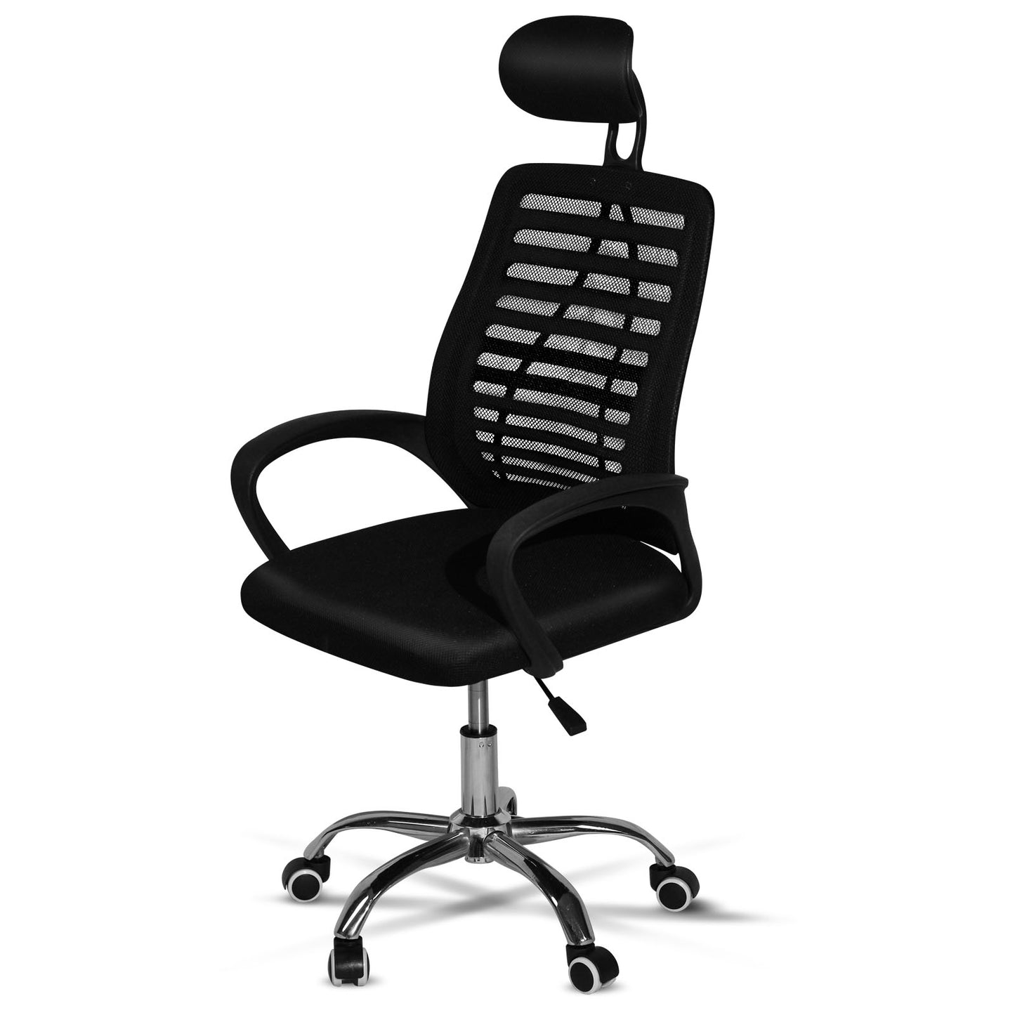 SKY-TOUCH Office Chair,Comfort Ergonomic Height Adjustable Desk Chair with Lumbar Support Backrest Black