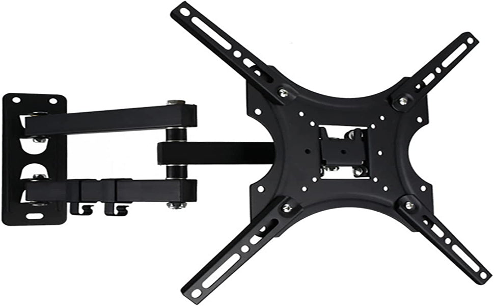 SKY-TOUCH Tilt & Swivel TV Wall Mount - Heavy Duty Steel Bracket for 32-55" LED, LCD, Flat & Curved TVs, 70 lbs Capacity, VESA 400x400, RM-400 Black