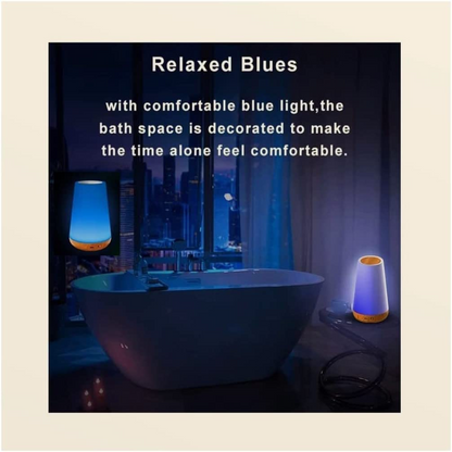 SKY-TOUCH LED Night Light, Bedroom Bedside Lamp Dimmable Color Night Lamp with Touch Control Adjustable Brightness Remote Control for Bedroom, Kid's Room and Living Room, USB rechargeable