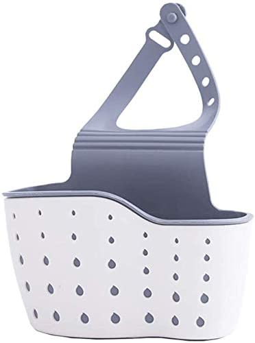 SKY-TOUCH Sink Caddy Sponge Holder, Kitchen Sink Storage Basket Hanging Bag Basket Organizer for Sponges Soaps and Cleaning Brushes Sink Accessories