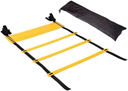 SKY-TOUCH Adjustable Agility Ladder, Soccer and Football Training, Speed Fitness Drill Training with Storage Bag, 4 Meters 8 Rung