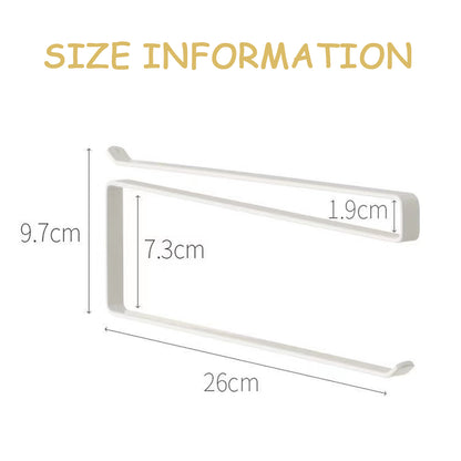 SKY-TOUCH Paper Towel Holder Wall Mounted No Drilling, Paper Towel Holder Under Cabinet, Toilet Roll Holder Self Adhesive, Towel Hanger Tissue Paper for Bathroom Kitchen (White)