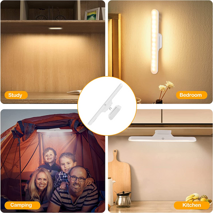 SKY-TOUCH Under Cabinet Lights，Rechargeable Battery Led Lights Ba，Dimmable Led Light Bar With 3 Color Modes， USb Rechargeable，Wall Shelf, Closet, Mirror, Bedside, Kitchen Lighting