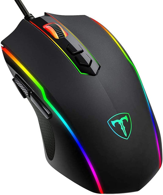 SKY-TOUCH Gaming Mouse with Unique Silent Clickacklit