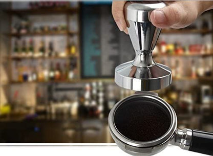 SKY-TOUCH Espresso Tamper, Coffee Machine Stainless Steel Base and Handle Heavy Duty Solid Espresso Coffee Bean Tamper