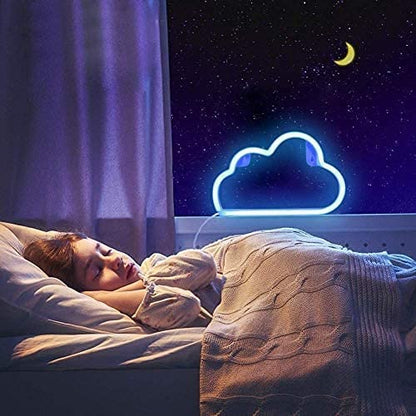 280pcs Neon Light Cloud, LED Neon Wall Decor Light, Battery or USB Operated, Wall Decor for Bedroom