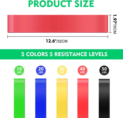 SKY-TOUCH 3 types Resistance Assisted Fitness Bands, Stretch Bands, Mobility Bands, Powerlifting Bands for Resistance Training, Physical Therapy and Home Workout