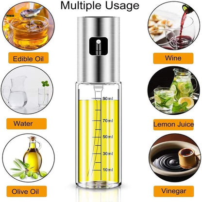 SKY-TOUCH Oil Spray Bottle, Olive Oil Sprayer Spray Bottle Oil Sprayer Oil Sprayer Dispenser Set For Bbq, Cooking, Salad 100Ml