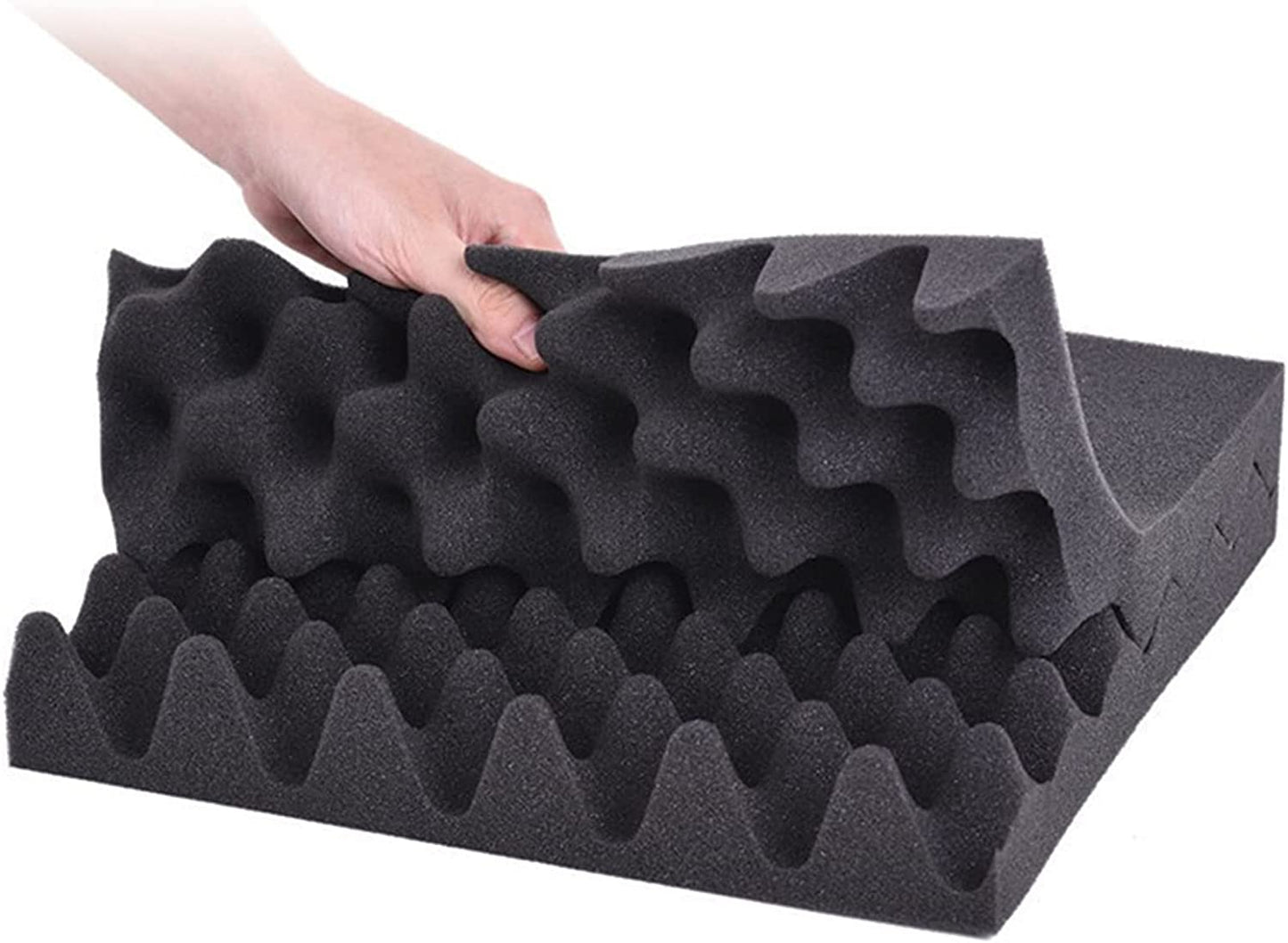 SKY-TOUCH Sound Absorbing Foam Panels, Sound Proof Studio Wedges for Ceiling and Wall, Acoustic Foam Panels for Home and Office