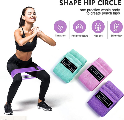 SKY-TOUCH Resistance Bands Fabric,Exercise Bands Non Slip Hip Elastic Bands For Hip, Legs, Butt, Glutes And Thighs Workout, Thick Wide Fitness Loop Circle Resistance Bands