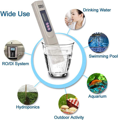 SKY-TOUCH TDS Digital Water Meter, Quality Tester Filter Pen, Precision Quality Testing Purity of Drinking Water, Pools and Aquariums