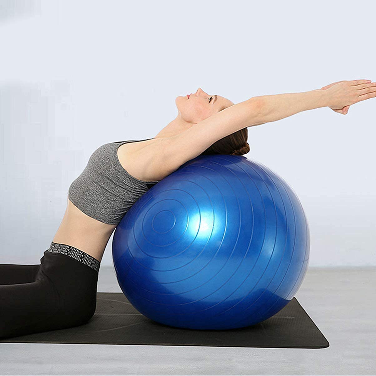 SKY-TOUCH Yoga Ball Anti-Burst, Exercise Ball with Air Pump Thickened Stability Balance Ball for Physical Fitness Exercise