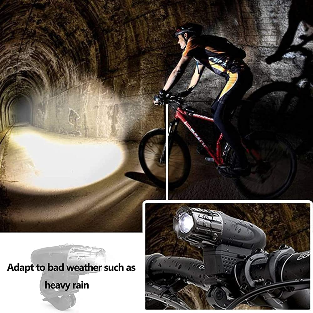 SKYTOUCH USB Rechargeable Bike Light Set 320 Lumens Powerful Front and SKY TOUCH UAE