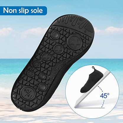 SKY-TOUCH Water Shoes for Women Men, Outdoor Beach Shoes Swimming Aqua Socks Quick-Dry Snorkeling Shoes Surfing Yoga Pool Exercise Water Shoes Size 34-45