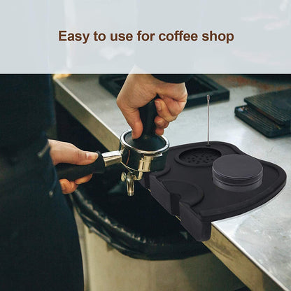 SKY-TOUCH Espresso Coffee Tamper Mat, Silicone Espresso Hand Tampers Non-Slip Coffee Machine Accessories for Home, Kitchen, Office, Bar, Store, Coffee Shop