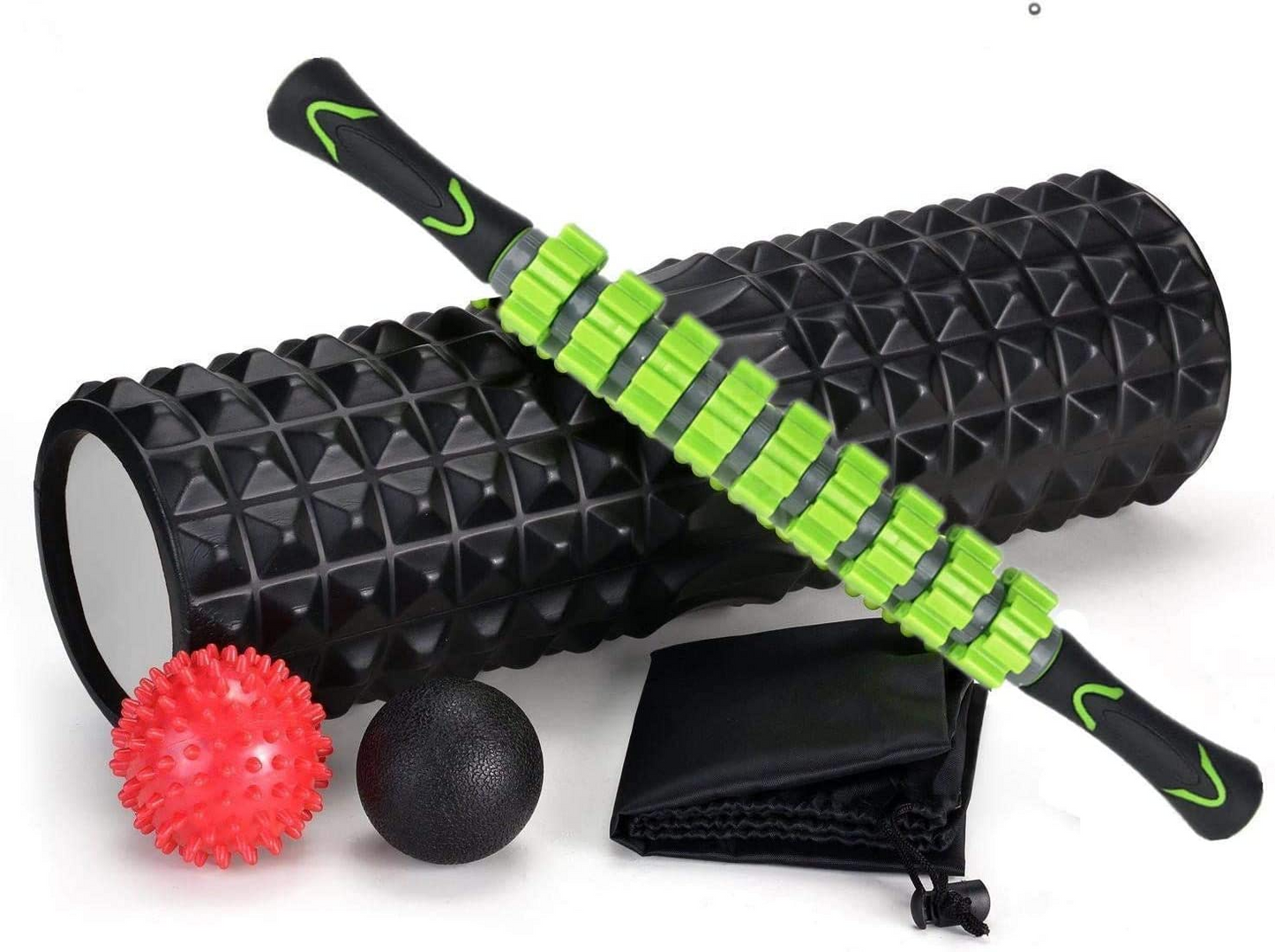 SKY TOUCH 5 In 1 Fitness Foam Roller Set With Muscle Roller Stick And SKY TOUCH UAE