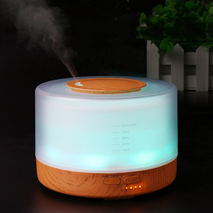 SKY-TOUCH Essential Oil Diffuser 500Ml, Upgraded Aromatherapy Diffuser, Cool Mist Humidifier With Auto Shut Off Function, Humidifier Bpa Free For Home Bedroom Office, yellow