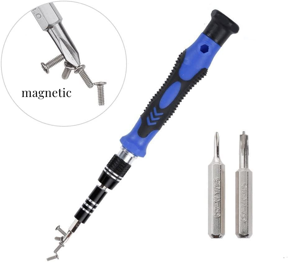 SKY-TOUCH Precision Screwdriver Set, 58 in 1 Magnetic Driver Repair Tool Kits for Phone, PC, Eyeglasses, Watch, Smartphones and Other Electronic Equipment Blue